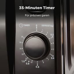 Magnetron met 5 Kracht Niveaus, 20 Liter Capaciteit en 35 Minuten Timer - 700 Watts, Zwart — thumbnail 5