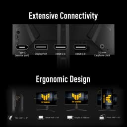 ASUS TUF Gaming VG27UQEL5A - 4K UHD Gaming Monitor - 4K 80Hz, FHD 310Hz Dual Mode - Stereo Speakers - 1ms - 27 inch — thumbnail 16
