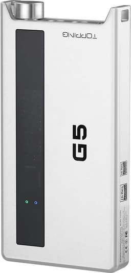 Topping G5 – Portable Hi‑Res Bluetooth DAC & Headphone Amplifier – LDAC – Zilver — thumbnail 1