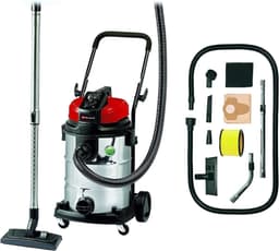 Einhell Elektrische Nat-/Droogzuiger TE-VC 2230 SA - 1150 W - 220 mbar - 30 L - ECO-technologie - Luchttekortregelaar - Incl. Combimondstuk tapijt / gladde vloer - 3 m slang - Telescopische buis — thumbnail 2