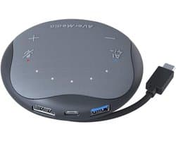 Draagbare USB Speakerphone voor Vergaderingen en Thuiswerken