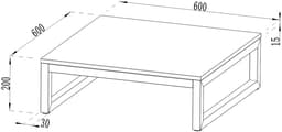 Cozze® pizzaovenstandaard voor buitenkeuken en BBQ station - Stalen tafel voor pizzaoven, ruimtebesparend ontwerp — thumbnail 2