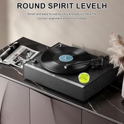 6-delige Platenspeler Afstel Set - Met Digitale Naalddrukmeter, VTA Azimuth Liniaal & Cartridge Protractor - Inclusief Reserve Naald & Borstel - Vinyl Accessoires — thumbnail 4