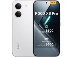 Xiaomi POCO X8 Pro Wit 8GB + 256GB - 6500mAh batterij, 100W HyperCharge - Dimensity 8500 Ultra - IP68