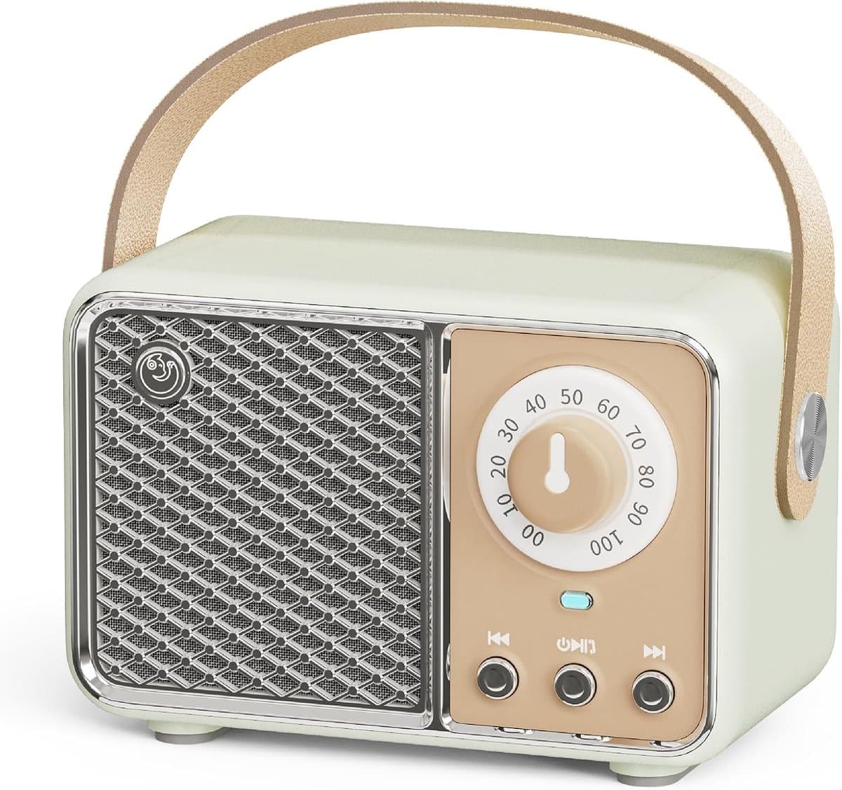 Retro Bluetooth- Vintage Bluetooth Speaker - Mini Retro Design With Stereo Bass Enhancement - Beige — afbeelding 1