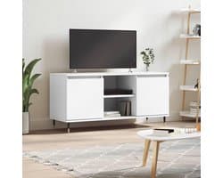 TV-kast - Woonkamermeubel - Opbergen Media - Stijlvol Design - 104x35x50cm - Wit
