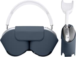 kwmobile cover voor over-ear koptelefoon - Compatibel met Apple AirPods Max / AirPods Max 2 - Van polyester - In vintage blauw — thumbnail 5