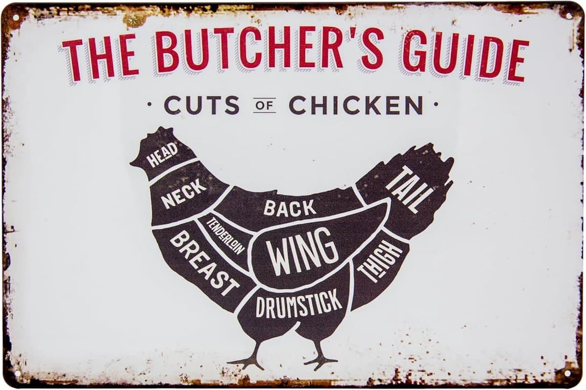 Wanddecoratie Bord - Decoratief Plaatje - BBQ Keuken Decor - Weerbestendig Metaal - 14x20 cm — afbeelding 1