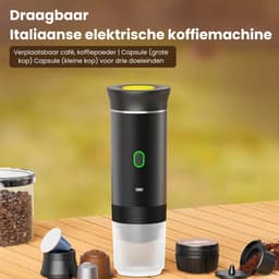 Zyrex® Draagbare Koffiemachine - Blender To Go - Draagbare Blender - Wit - 28cm x 9cm x 9cm — thumbnail 3