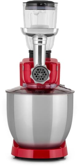 Klarstein Blender Renata Rossa - Keukenmachine - 3-in-1 - 8 Standen - 2000 W - 10 liter RVS Kom - Bevat geen BPA,5 Liter Opzet - Haarfijn Roeren En Mengen - Van Zwaar Brooddeeg Tot Luchtige Slagroom - Eenvoudig In Gebruik - Robuust - Rood — thumbnail 1