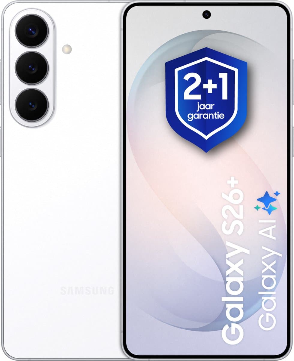 Samsung Galaxy S26 Plus - 256GB - White + 1 jaar extra garantie — afbeelding 1