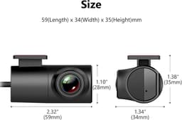 1280x720P USB HD-dashcam met 360° verstelbare kijkhoek (120°), groothoekloopopname, compatibel met Eonon GPS, CarPlay, Android Auto, Android 10 en Android 13. Ook compatibel met auto-audiosystemen (A100). — thumbnail 4