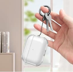 Allecto- Beschermhoes hoofdtelefoon - Transparant - Schokbestendig - Compatibel met merk - Draadloze hoofdtelefoon - Roze met kolf bevestigingsmechanisme. — thumbnail 5