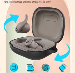Allecto - Beschermhoes voor Draadloze Oortjes - Sterke Bescherming - Zwart - Waterdicht - Duurzaam - Geschikt voor Apple AirPods en AirPods Pro - Mat Zwart. — thumbnail 4
