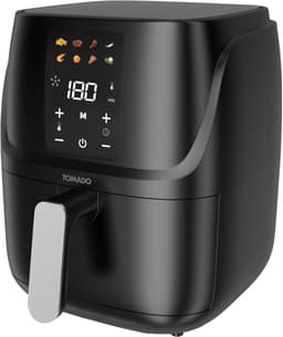 Aura® Airfryer XXL - Mini-oven - Heteluchtfriteuse - 3L - 8 Programma's - Zwart - ‎33cm x 31cm x 25cm — thumbnail 2