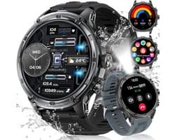 Smartwatch Heren met Telefoonfunctie, Fitness Tracker, IP68 Waterdicht, 100+ Sportmodi - Compatibel iOS Android