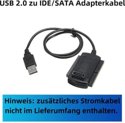 USB 2.0 Adapter naar IDE en SATA Kabel voor 2.5" en 3.5" Harde Schijven — thumbnail 2