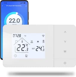 Slimme Wifi Thermostaat voor Gasgestookte CV-ketel - Programmeerbaar met Spraakbediening — thumbnail 1