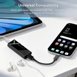 Draagbare USB-C DAC Versterker met 3,5 mm & 4,4 mm Uitgangen voor Hoge Resolutie Audio — thumbnail 4