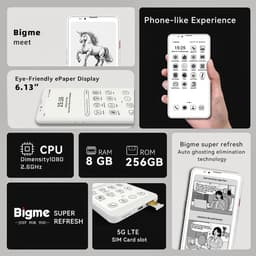 Mobiele Telefoon - Smartphone Epaper - Productief Werken - Android 14 OS - 61 Inch Scherm — thumbnail 3