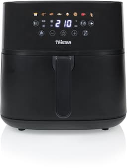 Airfryer 8 Liter – 2000W – Digitale Airfryer met LED Touchscreen – 8 Programma’s – PFAS-vrije Antiaanbaklaag – Tristar FR-9071 – Zwart — thumbnail 1