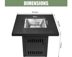 Ultranature BBQ/Vuurtafel/Tafel - 3 in 1