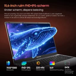 Blackview AceBook 6 - Laptop - 16GB DDR4 + 512GB SSD AMD Ryzen 5 3500U - 15,6 inch - Windows 11 Home - Grijs — thumbnail 2