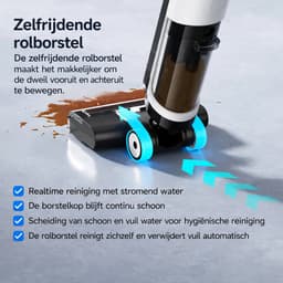 Jurrys Elektrische Stofzuiger - Vloerreiniger - Stofzuigapparaat - 3-in-1 - Nat en droog - Zelfreinigend - Afmeting 335×28.5×69 cm — thumbnail 5