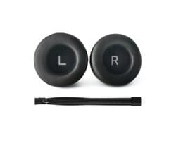 Set Oorkussens voor AKG Koptelefoon - K240 Oorkussen - K240/K240S/K240 MKII/K241/K270/K271/K271 MKII/K52/K72/K92/K550/K551/K553/M220 - Kunstleer met Traagschuim - Zwart