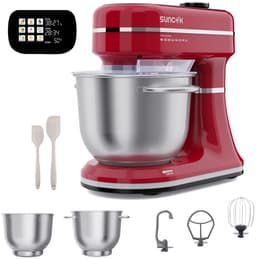SUNCOK Keukenmixer, met twee roestvrijstalen mengkommen: 4,5 l en 5,5 l. Krachtige motor van 1500 W, geluidsniveau 59 dB. Blender, geschikt voor bakken en deeg kneden. — thumbnail 1