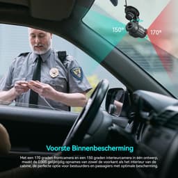 COOAU Dubbele dashcam - Autodashcam - Ultra 4K & Full HD - Camera voor en achter - WiFi & GPS - met app - G-sensor - Nachtzicht - Loopopname - G-sensor - Parkeerbewaking — thumbnail 2