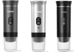 Flavers ® | Draagbare Elektrische Espressomachine | 2026 model | Grijs | Koffiezet apparaat voor Onderweg | Capsules & Gemalen Koffie | Portable Espresso Machine | Cadeauset | koffiemaatje | Draagbare Koffiemachine | Reis & Camping Koffiezetapparaat — thumbnail 4