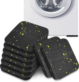 Wasmachine Dempers - Trillingsdempers - Apparaat Stabiliseren - Universeel Formaat - 8 Stuks - Zwart — thumbnail 1