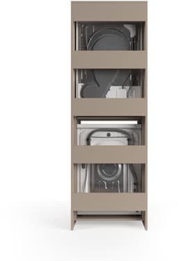 Wasophoogte® Wasmachine Kast Lisbon - Wasmachine verhoger - Wasmachine ombouw - 700(D)*665(B)*1980(H) mm - Taupe — thumbnail 5