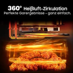 Grote heteluchtfriteuse XXL 9 liter met 9 programma's en LED-display — thumbnail 4