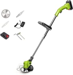 Elektrische Grasmaaier - Handmaaier Kransmaaier - Tuin Onderhoud - Afneembaar 2-in-1 - 7.2V 1500mAh - Wit — thumbnail 1