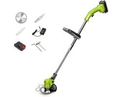 Elektrische Grasmaaier - Handmaaier Kransmaaier - Tuin Onderhoud - Afneembaar 2-in-1 - 7.2V 1500mAh - Wit