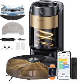 Proscenic QQ20 Plus - Robotstofzuiger met Dweilfunctie - Robotstofzuiger met Reinigingsstation - 12000 Pa Zuigkracht — thumbnail 1