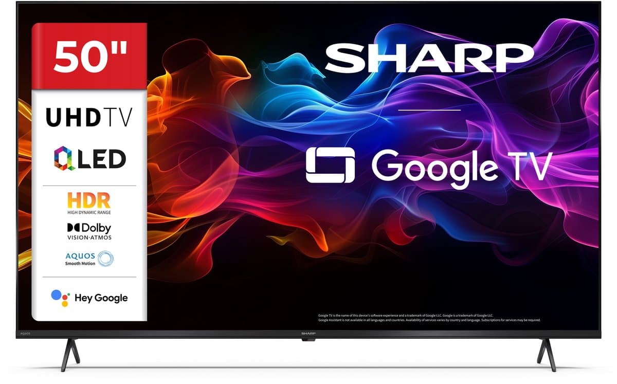 Sharp Aquos 50HP5265 - 50 inch 4K UHD QLED met Google TV — afbeelding 1