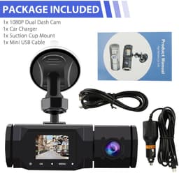 1080P Dual Camera Infrarood Nachtzicht Auto Dash Cam — thumbnail 3