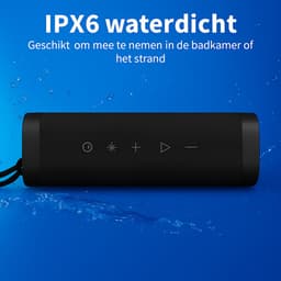 SyncGear Bluetooth Speaker met RGB Verlichting - 16 Watt Vermogen - Muziek Box - Draadloze Speaker Met TWS Ondersteuning & 5.3 Bluetooth - Kleur: Zwart — thumbnail 3