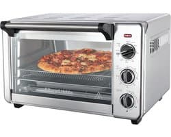5-in-1 Heteluchtoven - Airfryer, Mini-Oven, Grill en Broodrooster met Opwarmfunctie (20L, Ø 30cm)