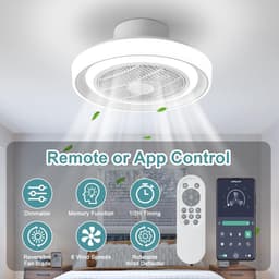 40cm RGB Plafondventilator met Afstandsbediening en App - Dimbaar & Omkeerbaar — thumbnail 5