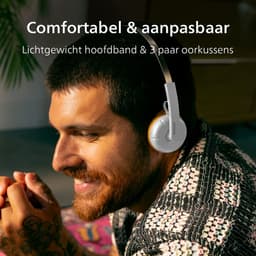 PHILIPS TAH2000WT/00 Draadloze on-ear koptelefoon - multipoint aansluiting - Retro Look - Light Weight - Wit — thumbnail 6