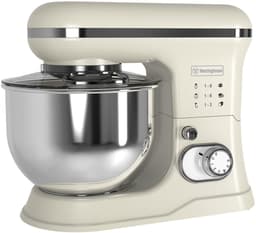 Westinghouse Retro Standmixer - 1200W - Keukenmachine 5L Mengkom - Keukenrobot - Keukenmixer - Foodprocessor - Beige — thumbnail 1