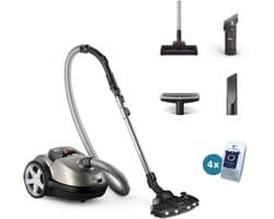 Philips Performer LED 8000 series XD8152/12 - Stofzuiger met zak - LED-mondstuk - 900W - Grijs