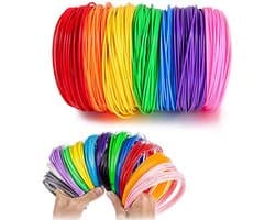 Kleurige 3D-printerfilamenten voor 3D-pennen en printen, diameter 1,75 mm, 10 kleuren