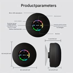 Bluetooth speaker - luidspreker bluetooth -Badkamer Waterbestendig draadloze LED- Zuignap Mini Bluetooth - Luidspreker Draagbare - stereoluidsprekers voor buitensporten - Zwart — thumbnail 4