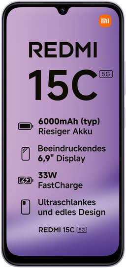 Smartphone-Redmi 15C 5G-4GB+128GB-De Viooltje Van De Schemering — thumbnail 4