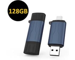 ThunderGold USB Stick 128 GB - USB-Sticks - USB C Stick - USB C en USB A - USB 3.0 - Geschikt voor laptops, smartphones en tablets